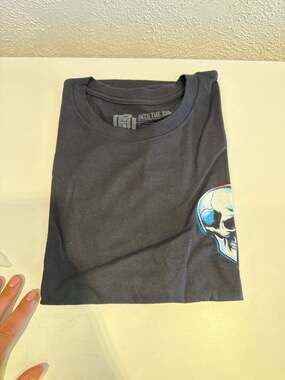 INTO THE AM Men's Skeleton Graphic Tee - Sunset Skull T-Shirt